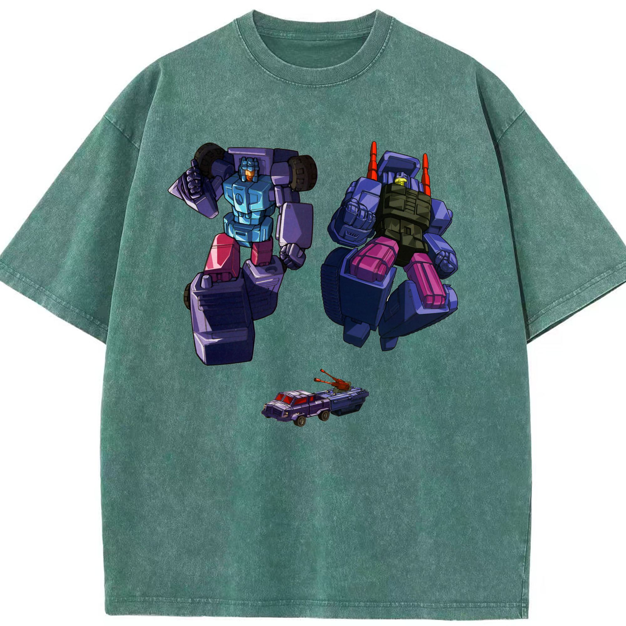 （画像用）  綿100% ヴィンテージ風 半袖Tシャツ（フロントプリント）